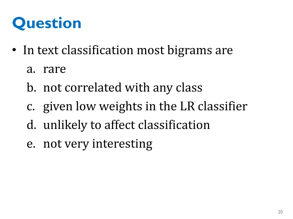 question 1