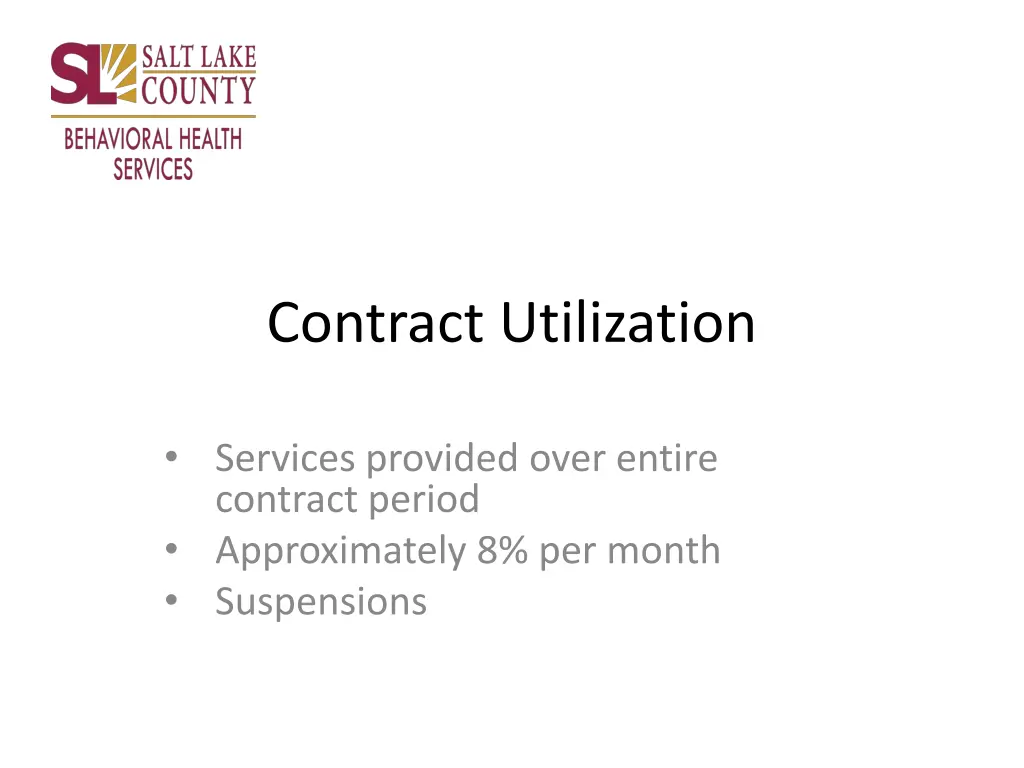 contract utilization