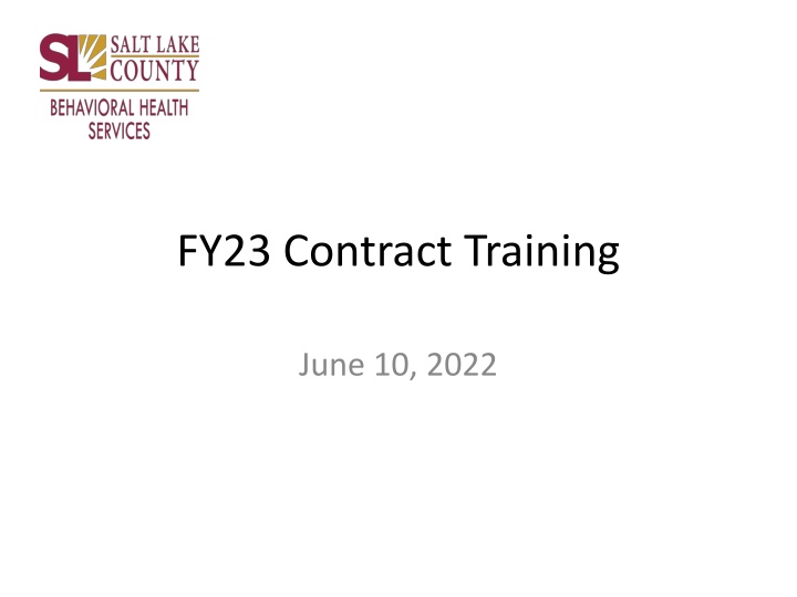 fy23 contract training