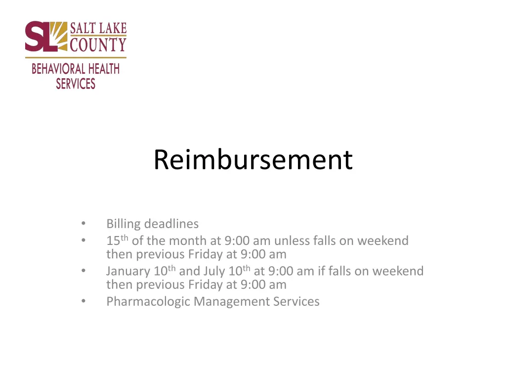 reimbursement