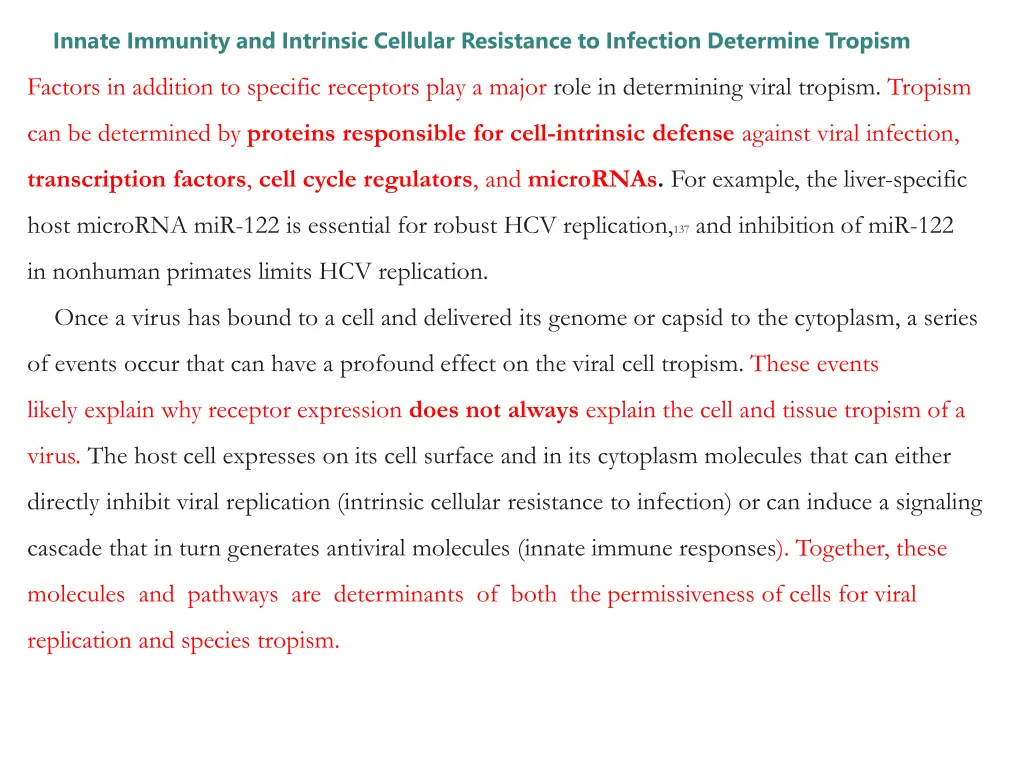 innate immunity and intrinsic cellular resistance