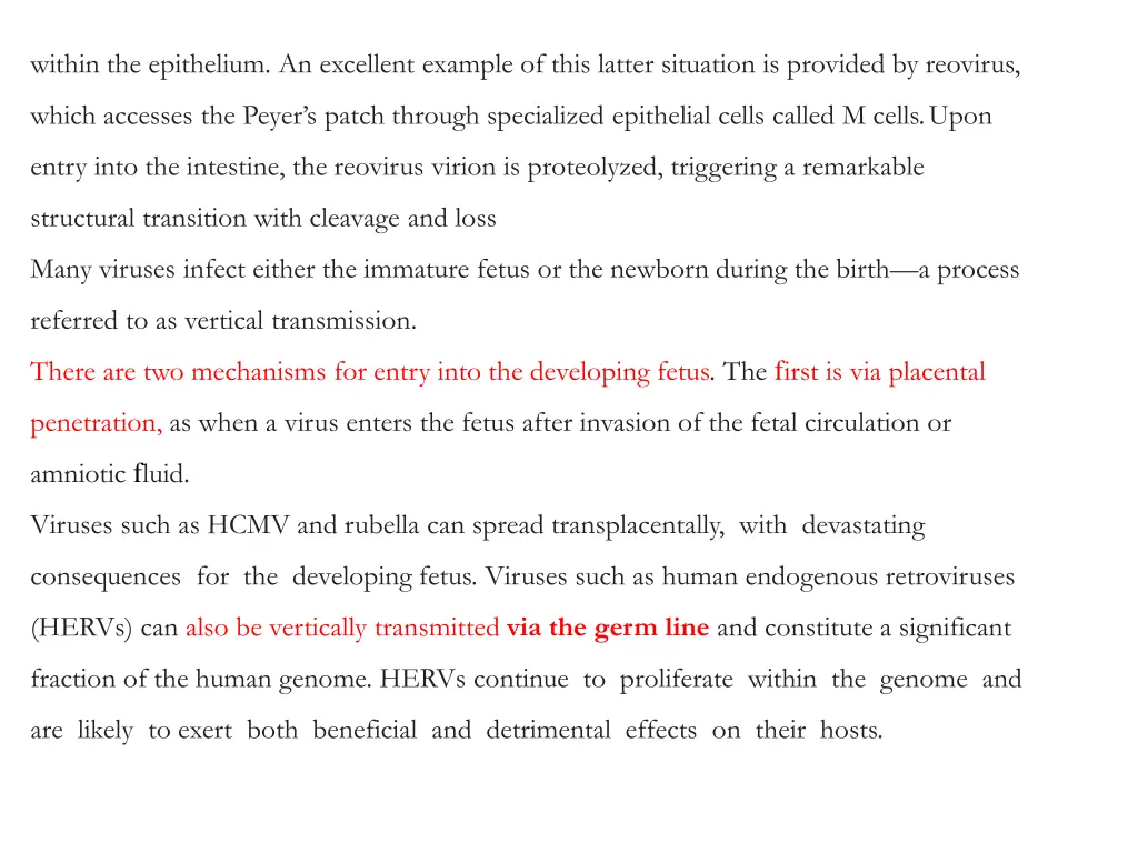 within the epithelium an excellent example