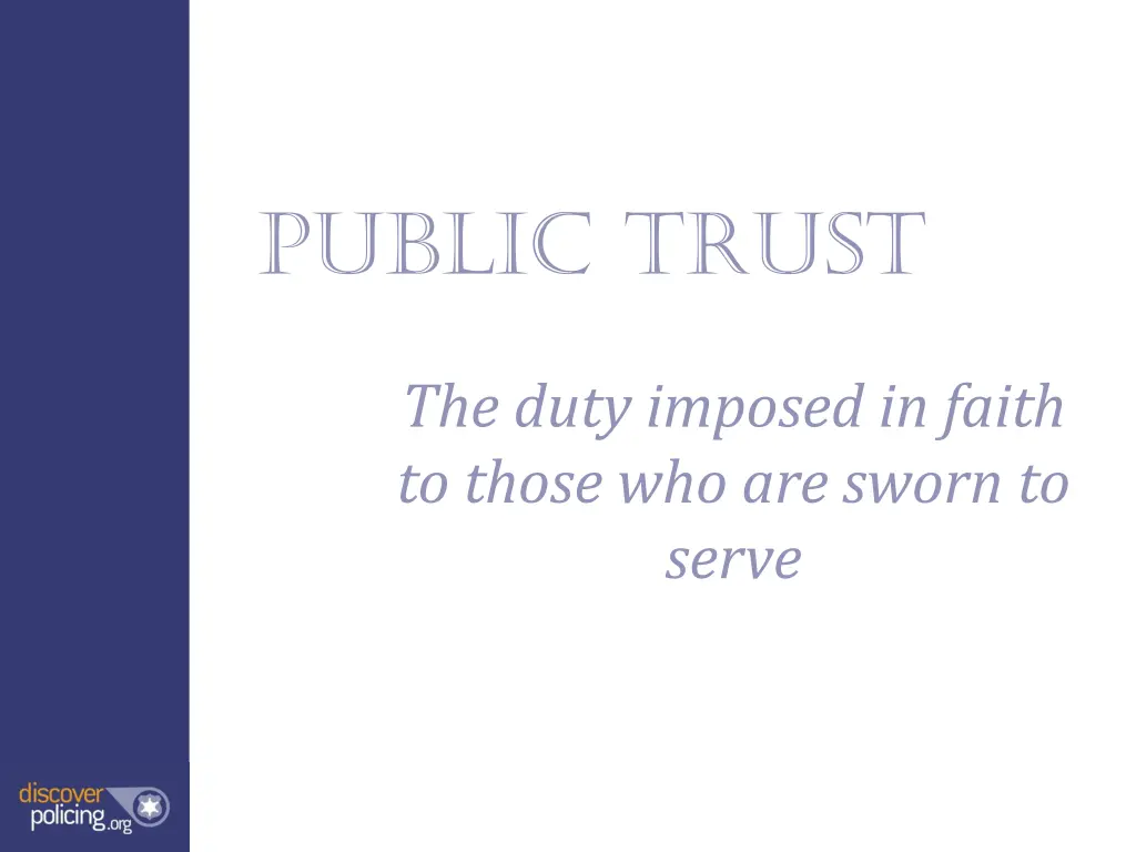 public trust