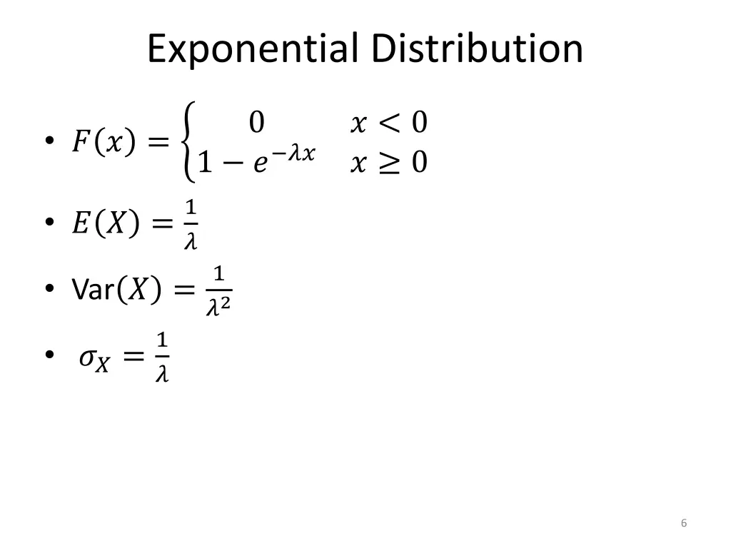exponential distribution 1