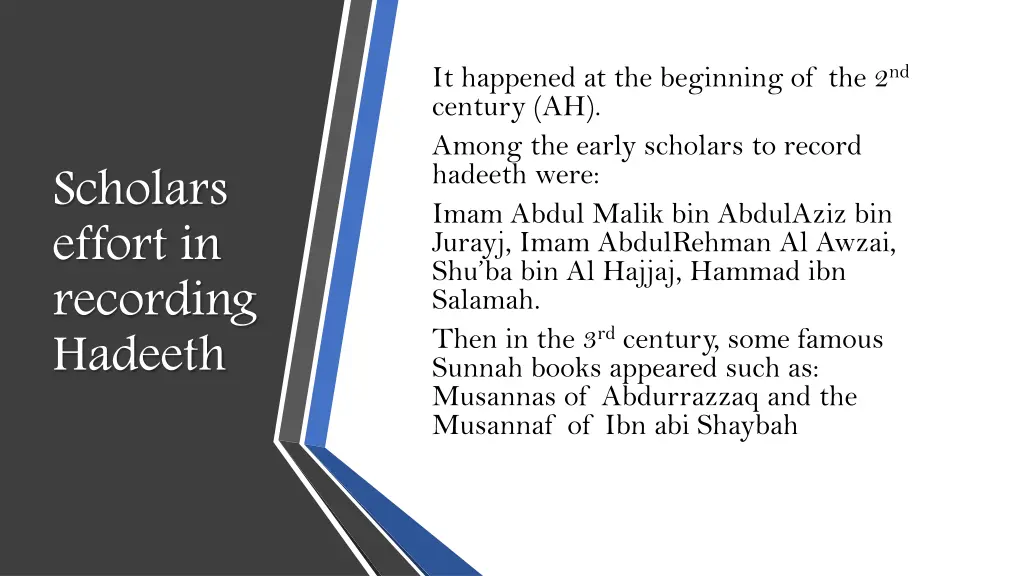 it happened at the beginning of the 2 nd century