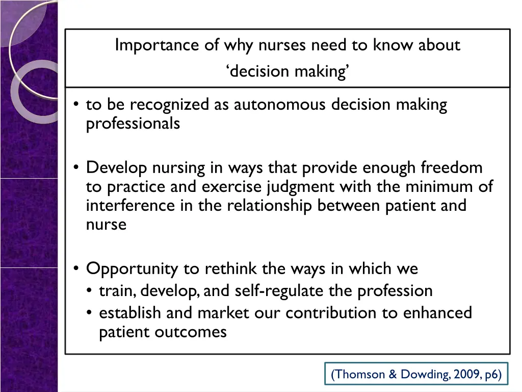 importance of why nurses need to know about