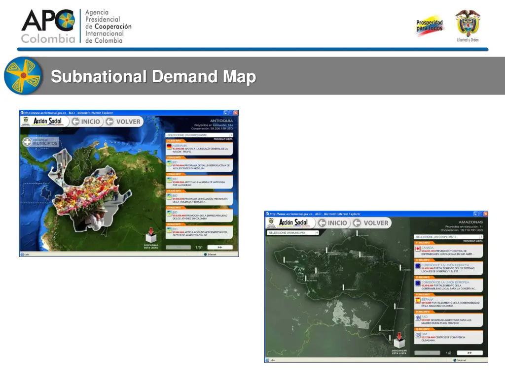 subnational demand map