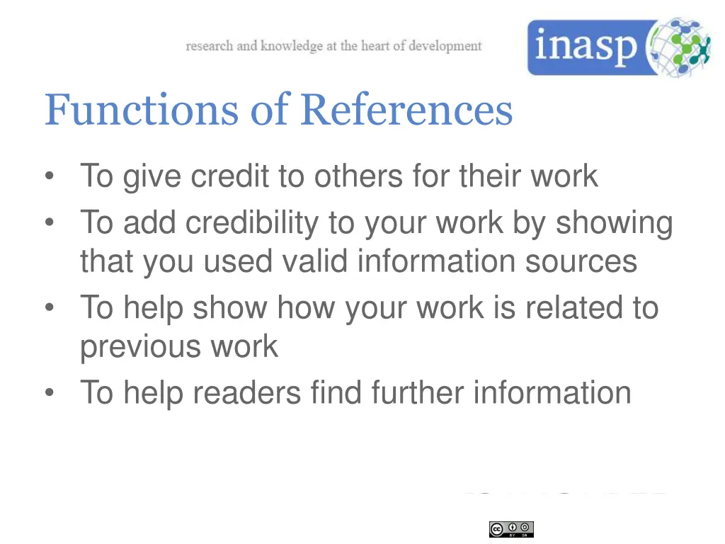 functions of references