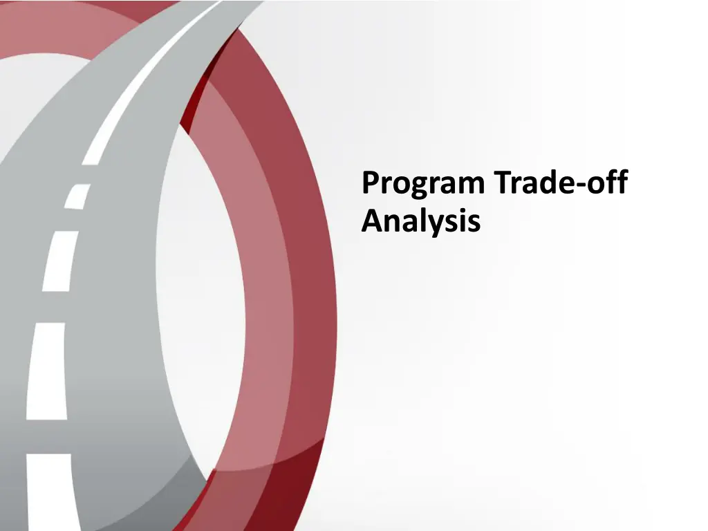 program trade off analysis