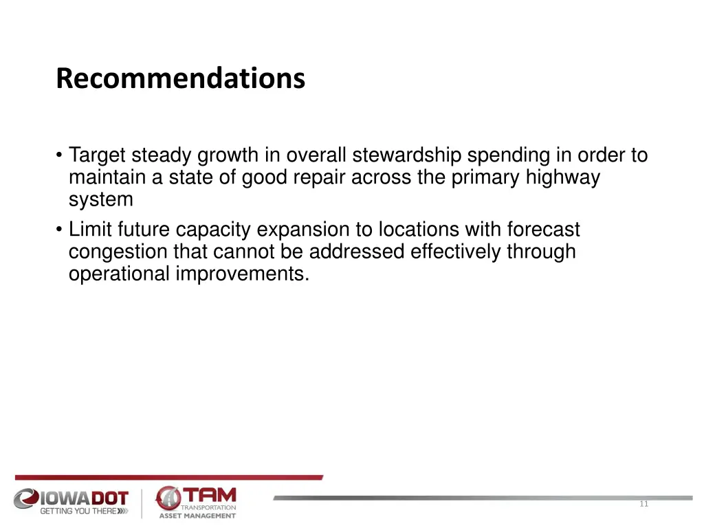 recommendations