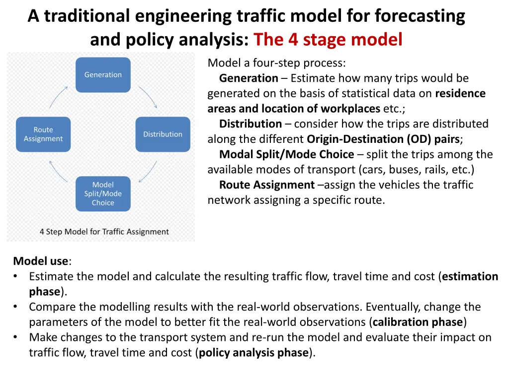 a traditional engineering traffic model