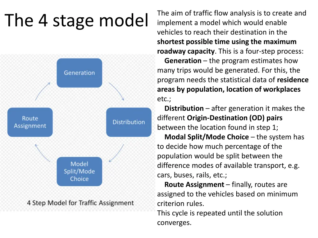 the aim of traffic flow analysis is to create