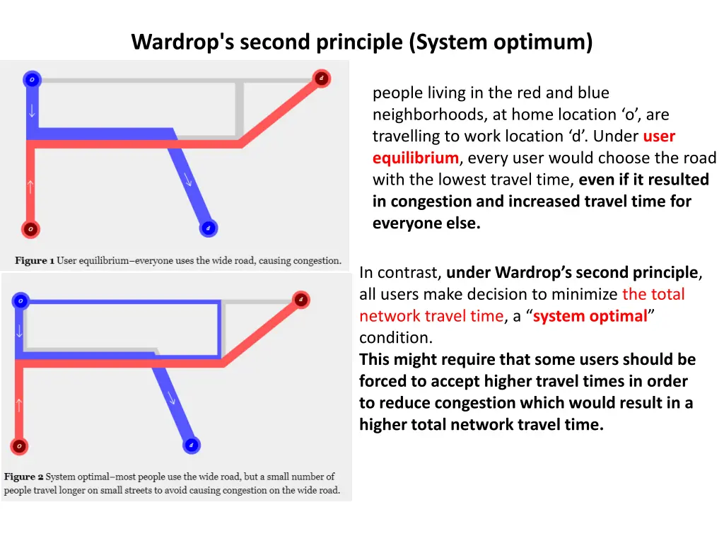 wardrop s second principle system optimum