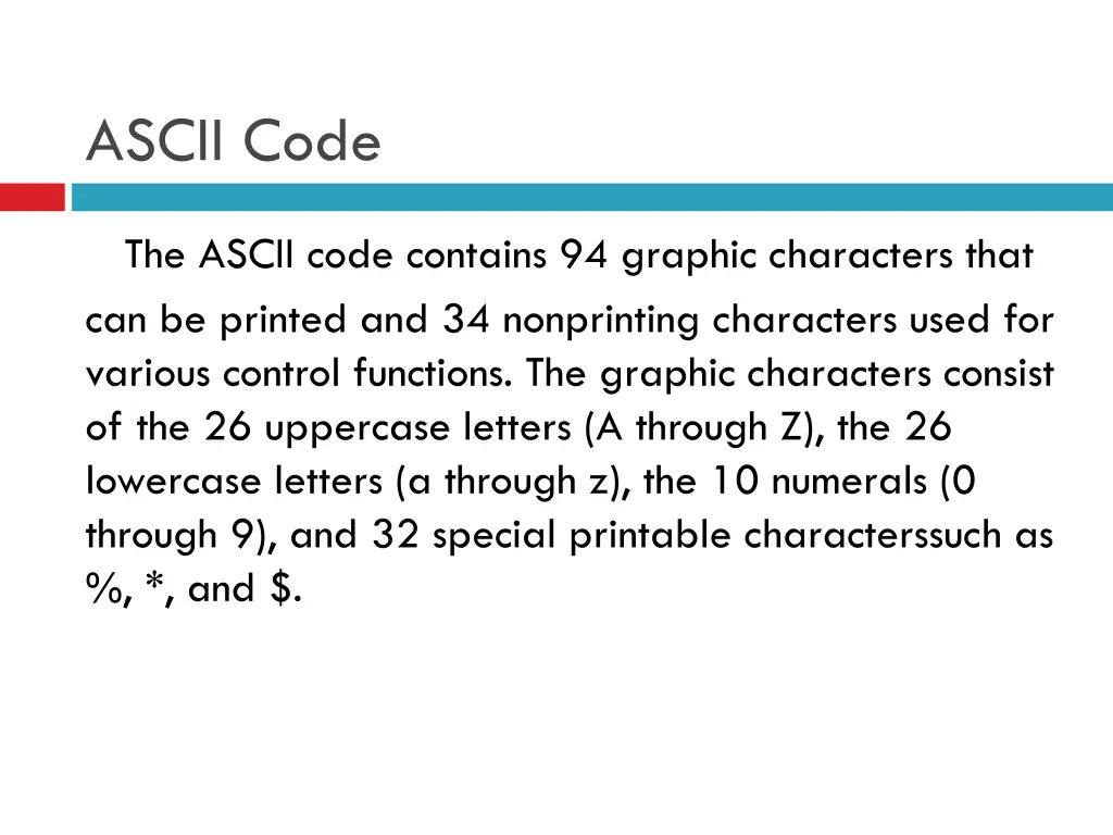ascii code