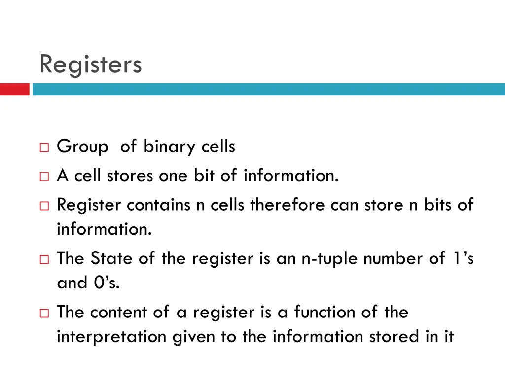 registers