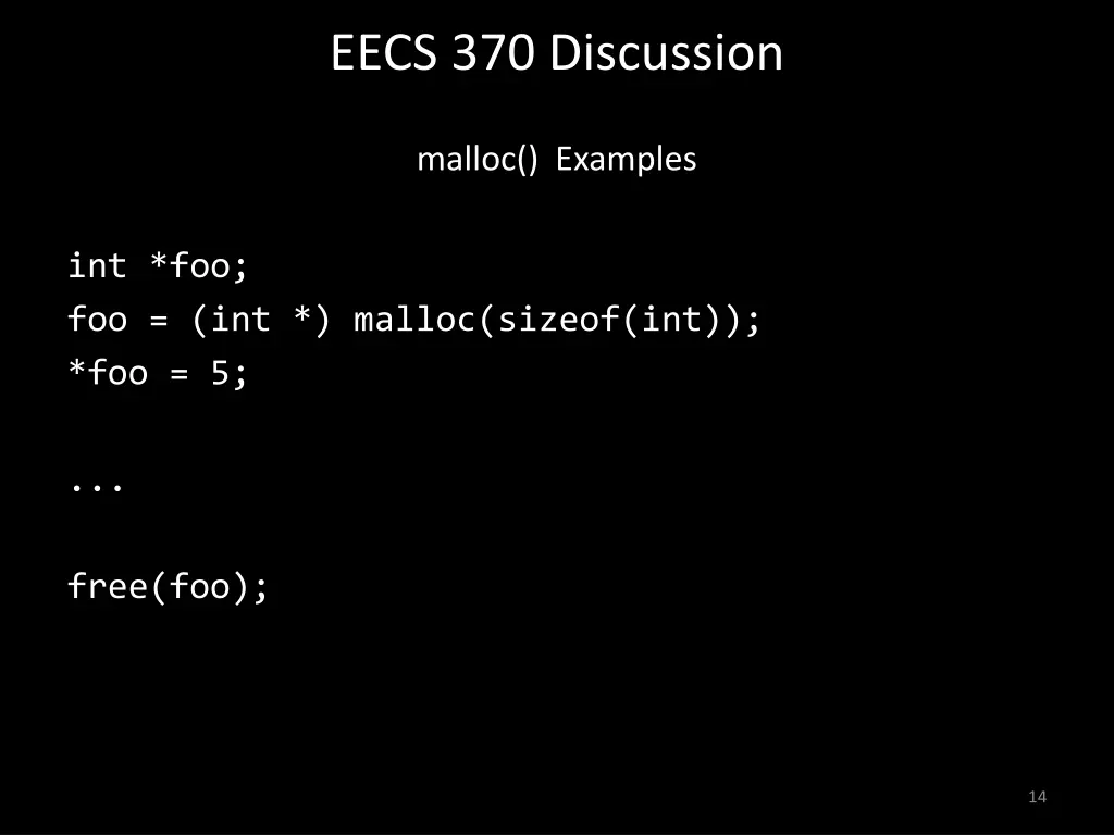 eecs 370 discussion 13
