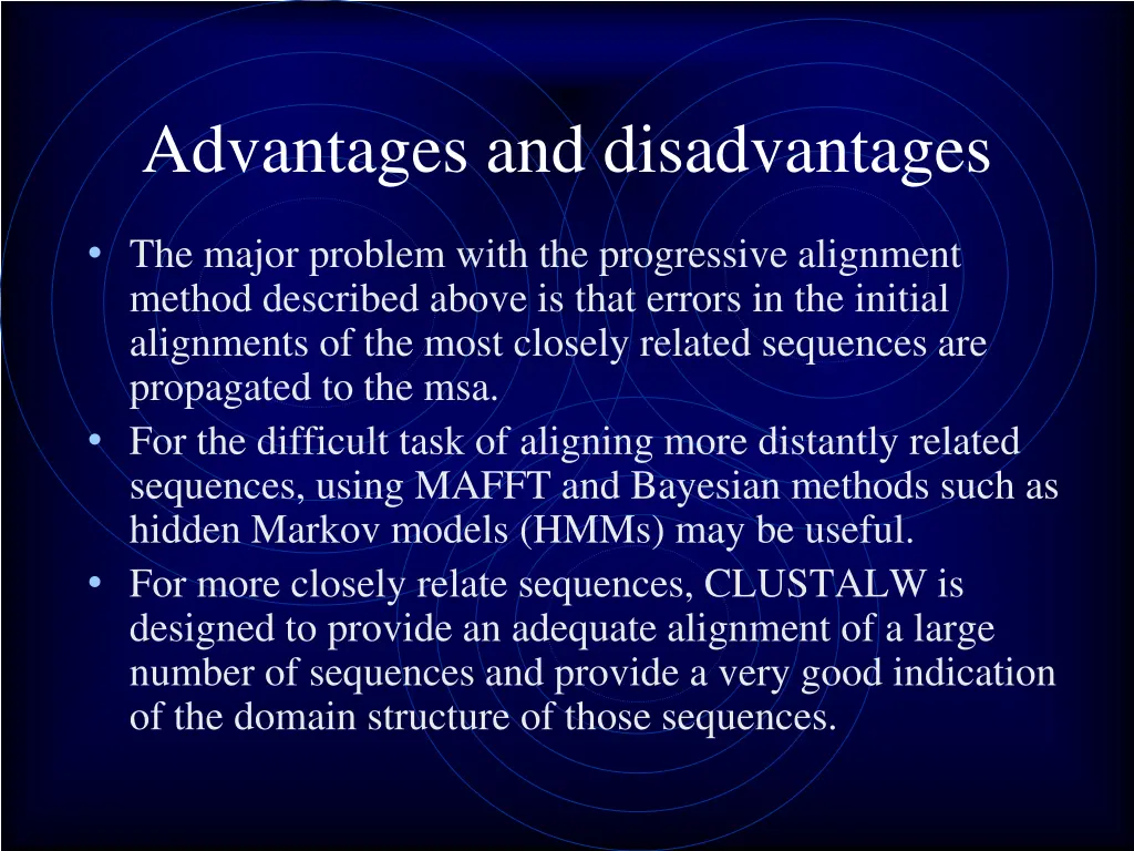 advantages and disadvantages