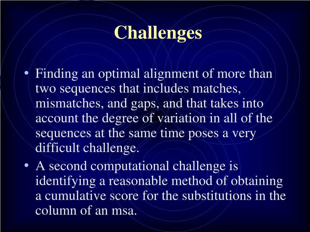 challenges