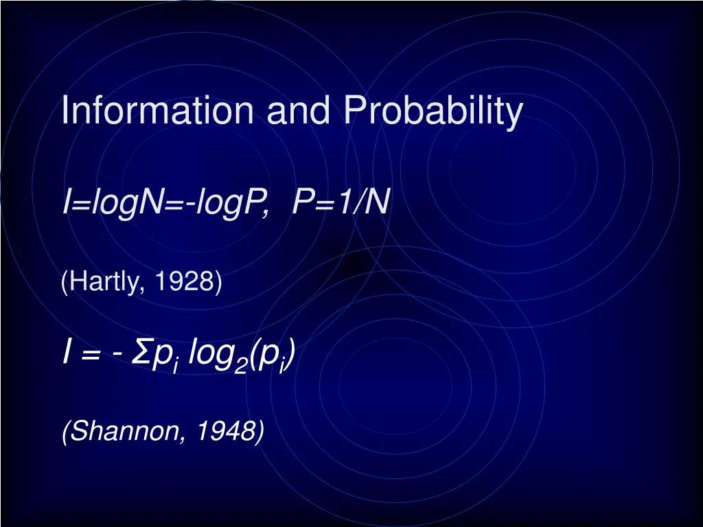 information and probability
