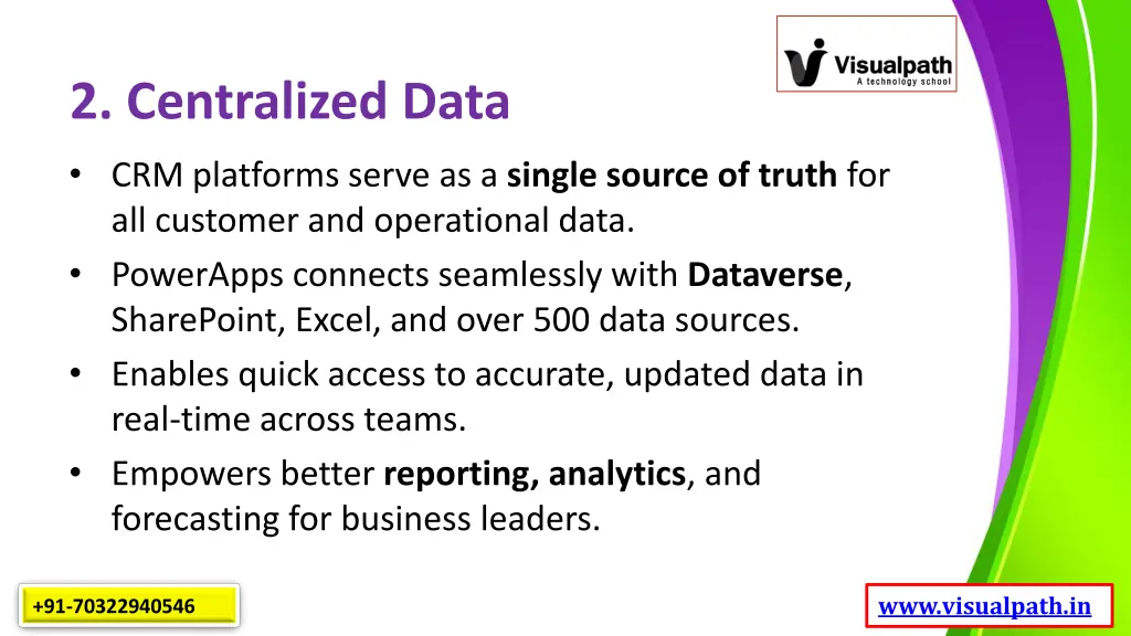 2 centralized data