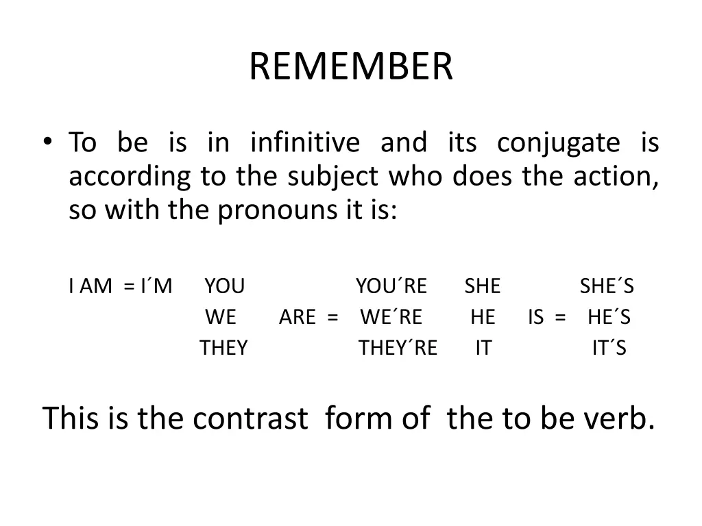 remember