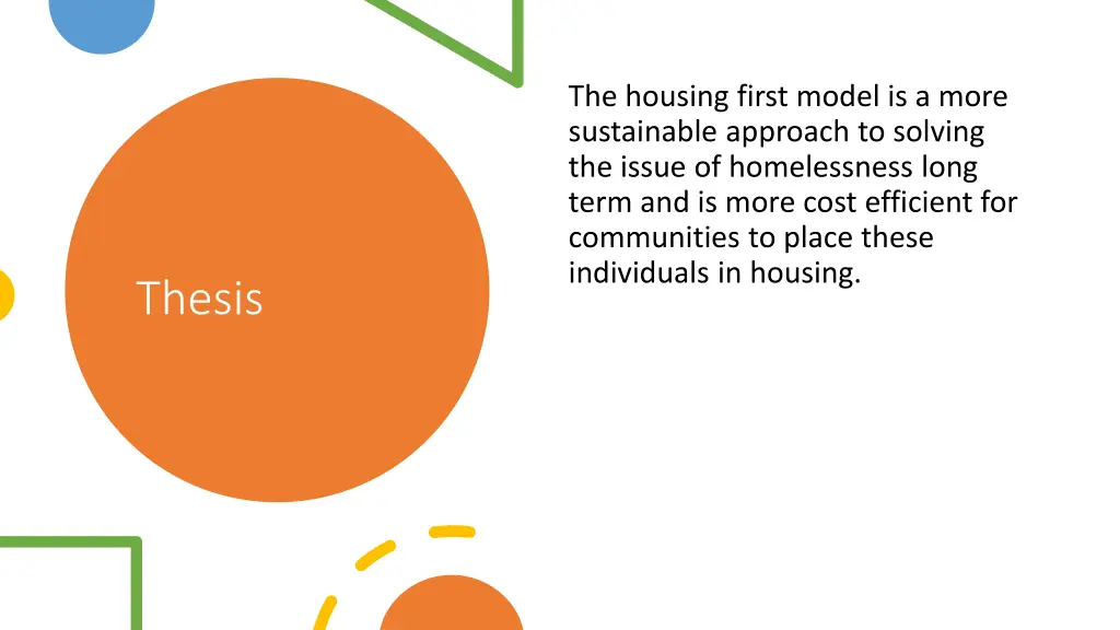 the housing first model is a more sustainable