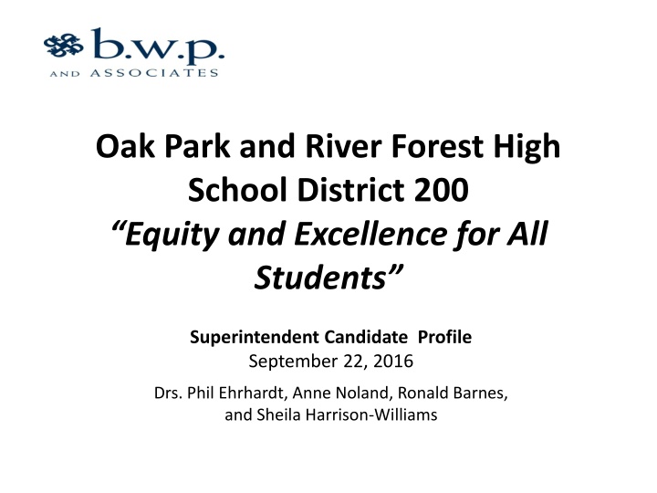 oak park and river forest high school district