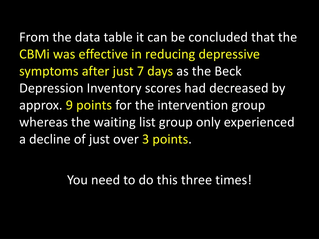 from the data table it can be concluded that
