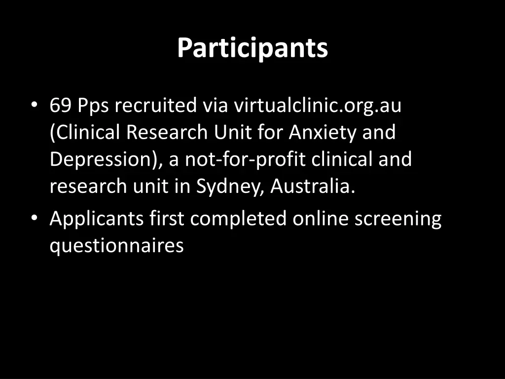 participants
