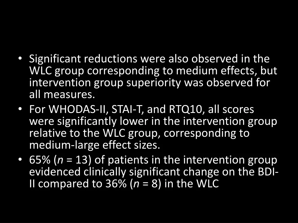 significant reductions were also observed