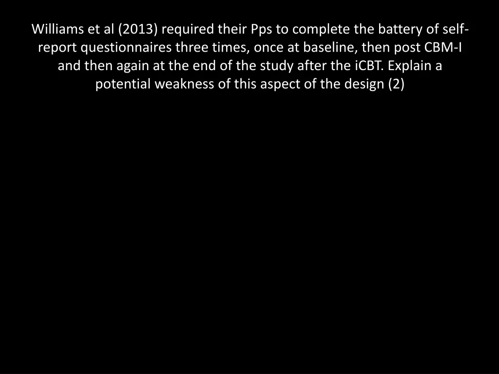 williams et al 2013 required their