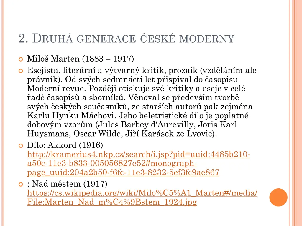 2 d ruh generace esk moderny