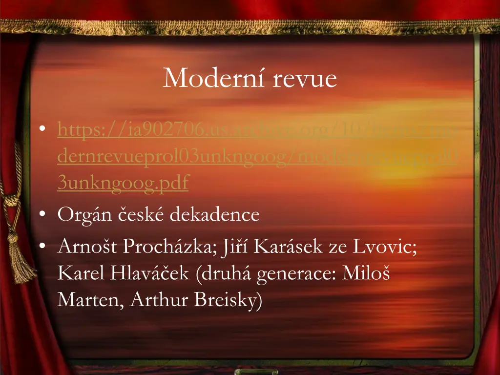 modern revue
