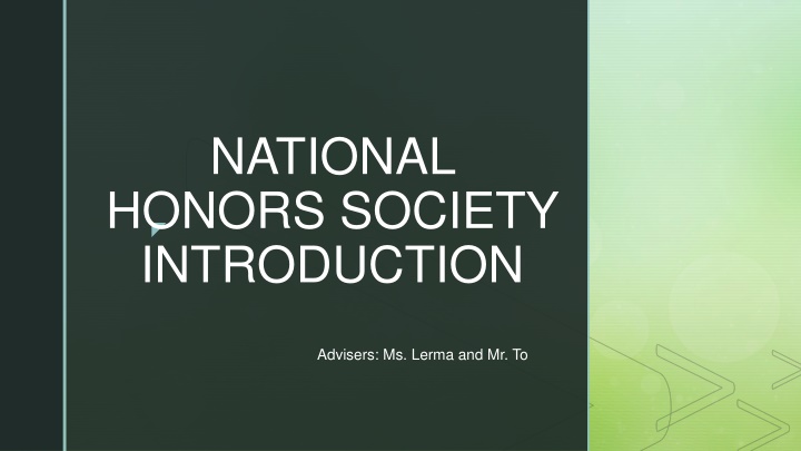 national honors society introduction