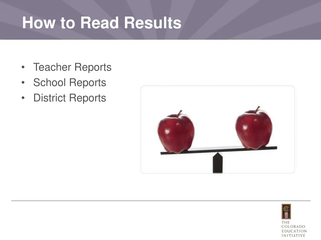 how to read results