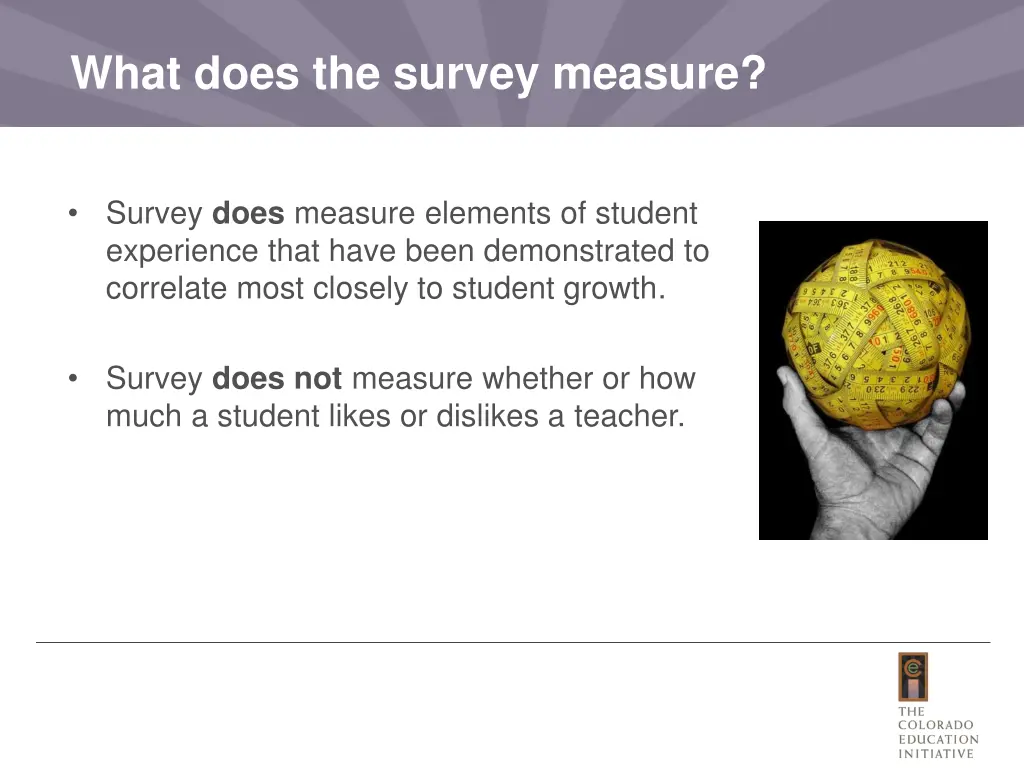 what does the survey measure