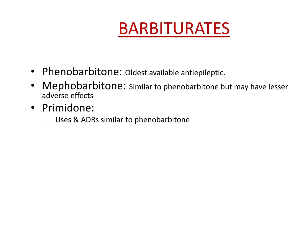 barbiturates