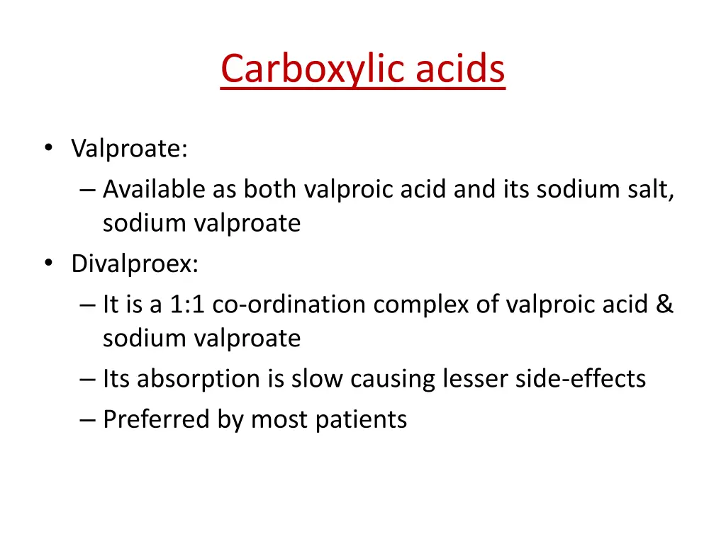 carboxylic acids