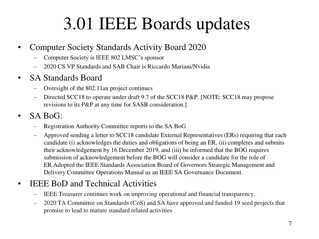 3 01 ieee boards updates