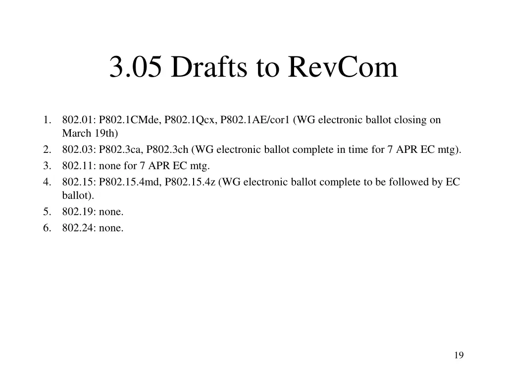 3 05 drafts to revcom