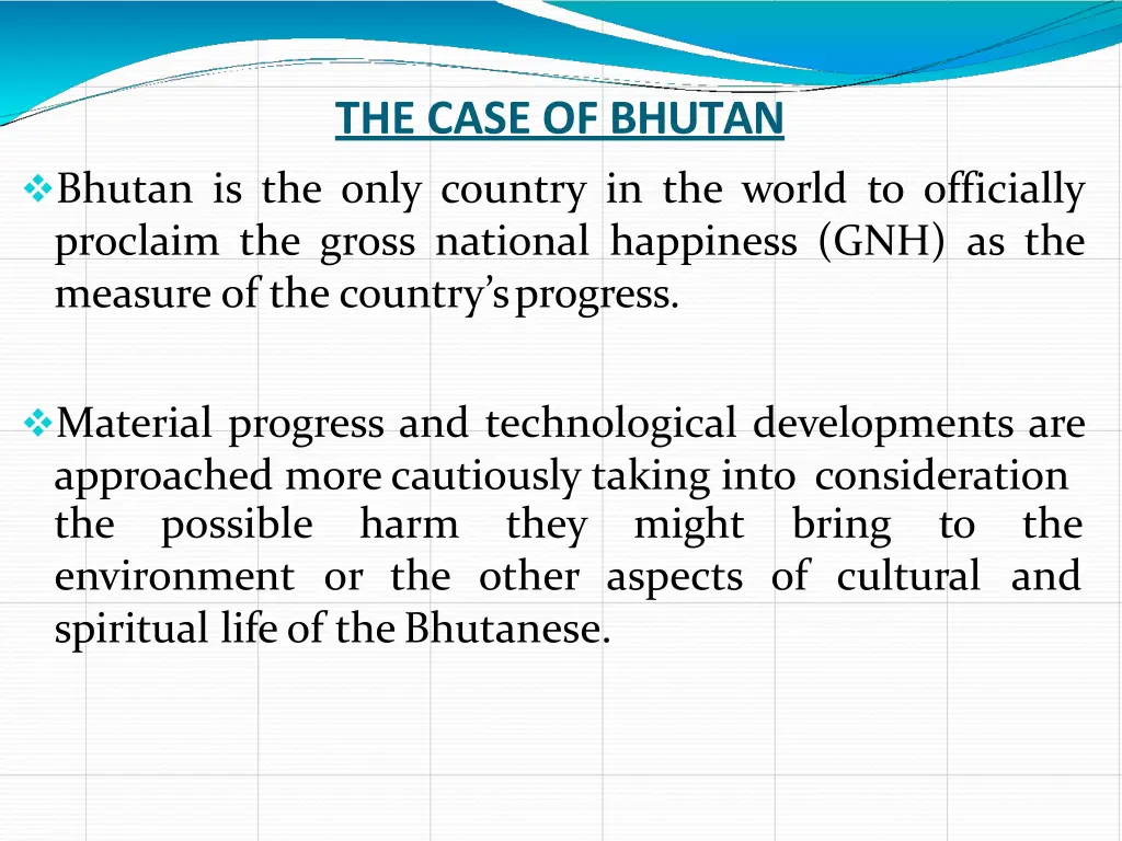 the case of bhutan