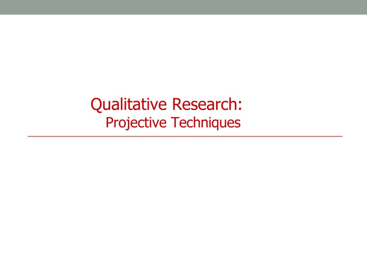 qualitative research projective techniques