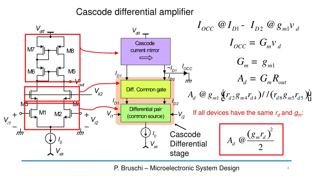 cascode differential amplifier 1