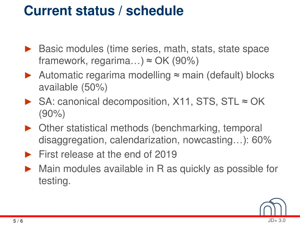 current status schedule
