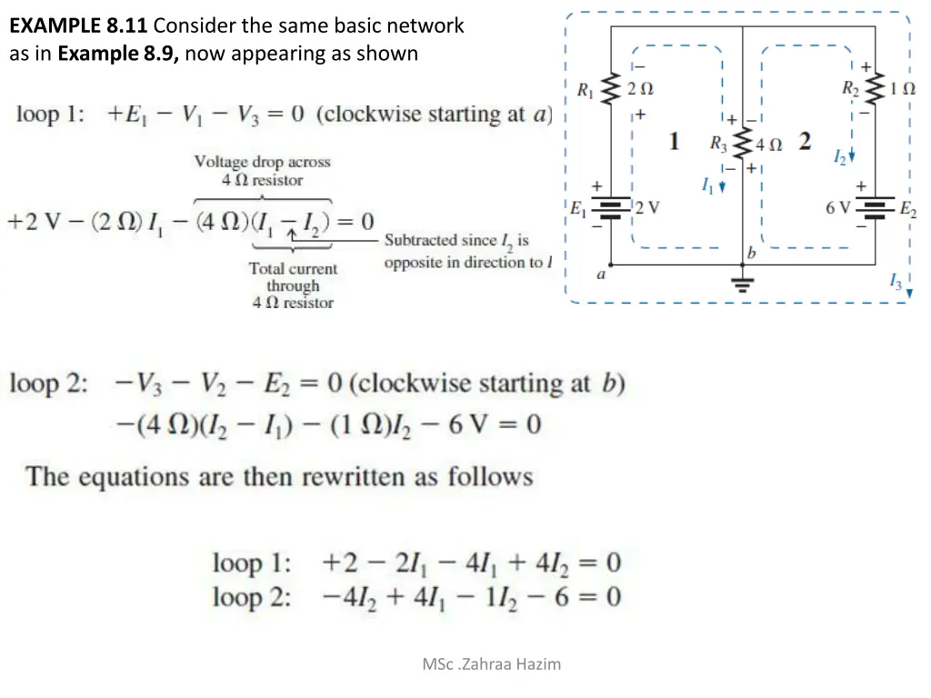 example 8 11 consider the same basic network