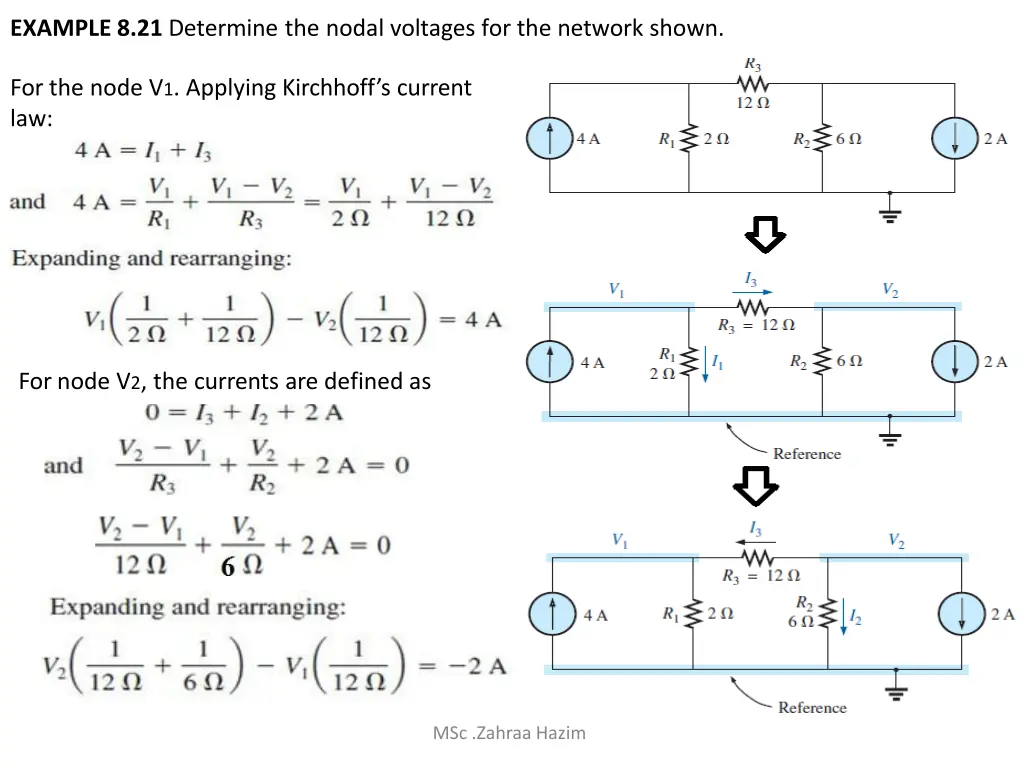 example 8 21 determine the nodal voltages