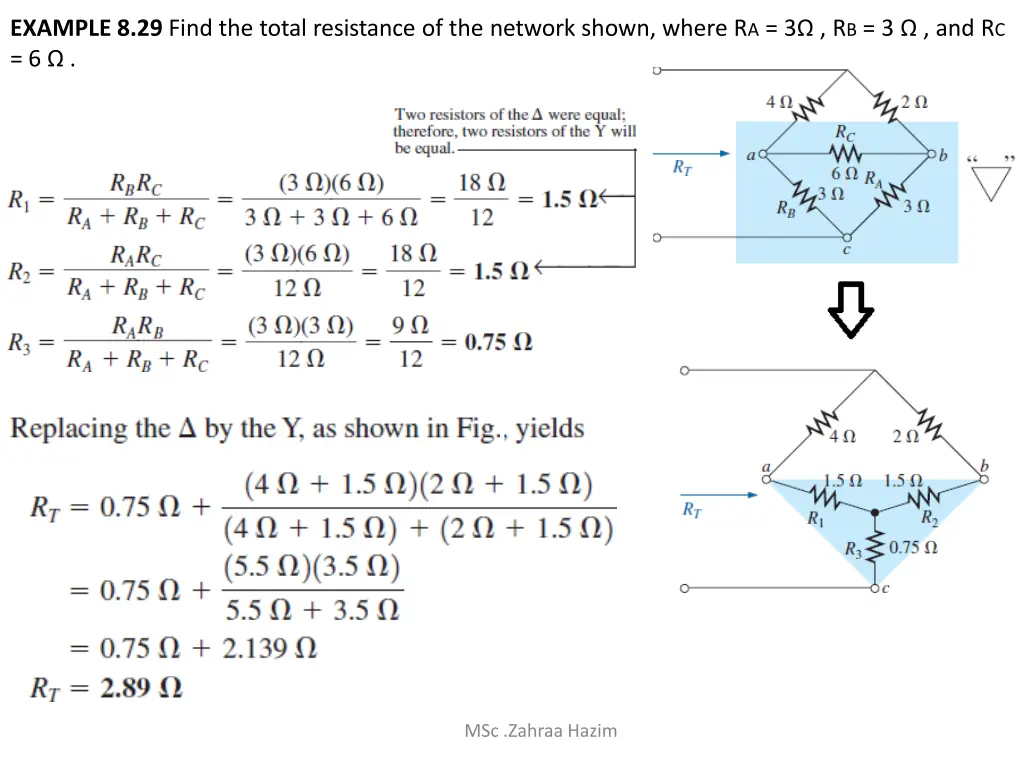 example 8 29 find the total resistance