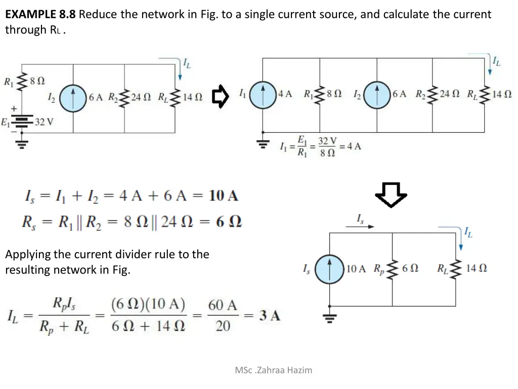 example 8 8 reduce the network in fig to a single