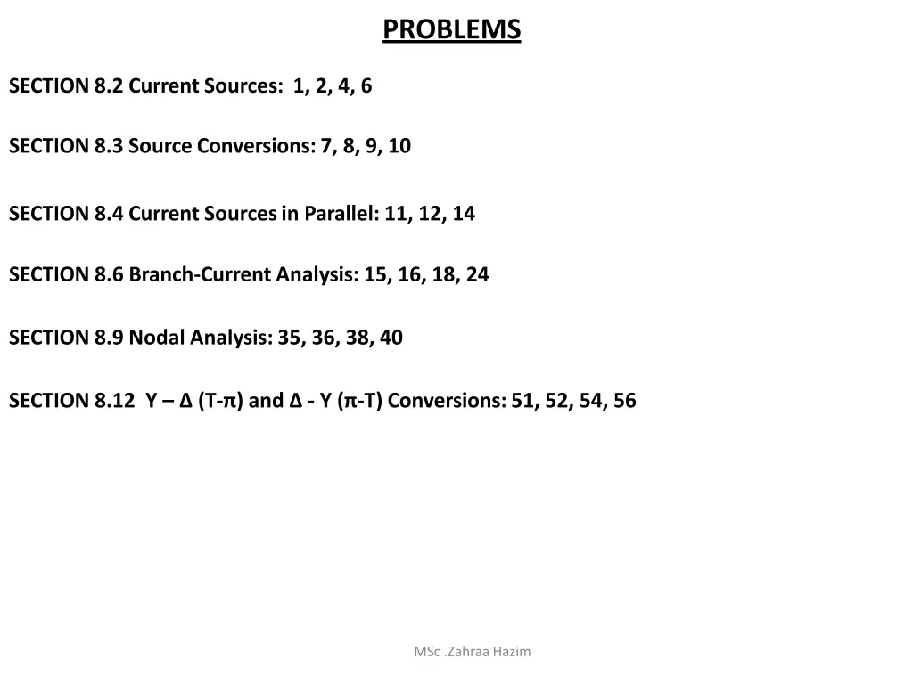 problems