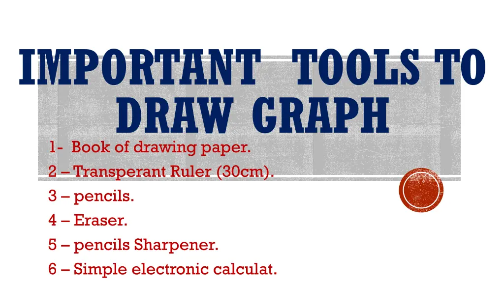important tools to draw graph 1 book of drawing